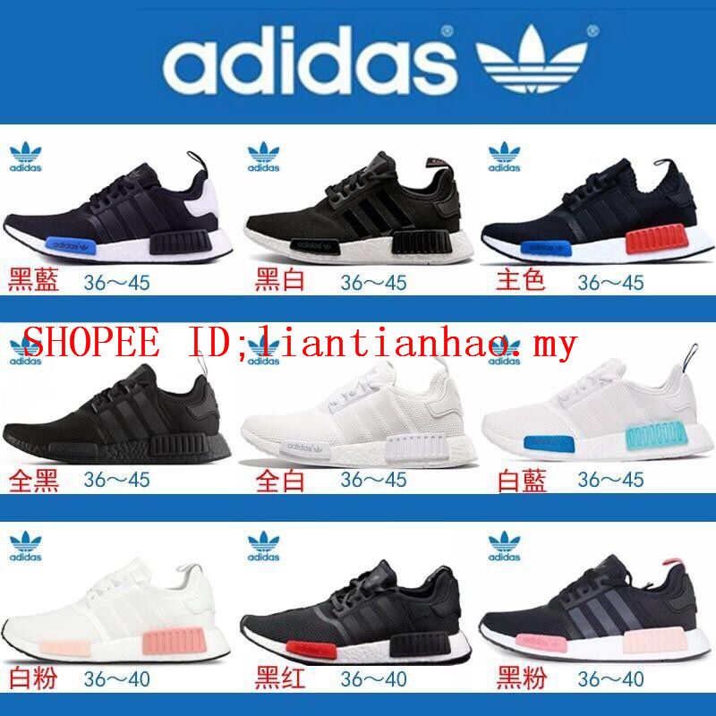 Original Ready Stock Adidas NMD R1 boost Men and Women running shoes  Sneakers | Shopee Malaysia