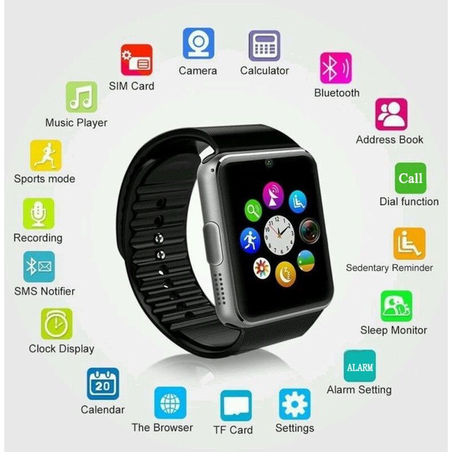 gt08 smart watch sim card