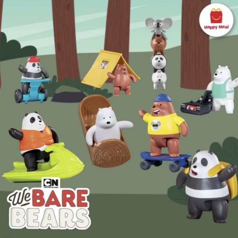 mcd we bare bear happy meal