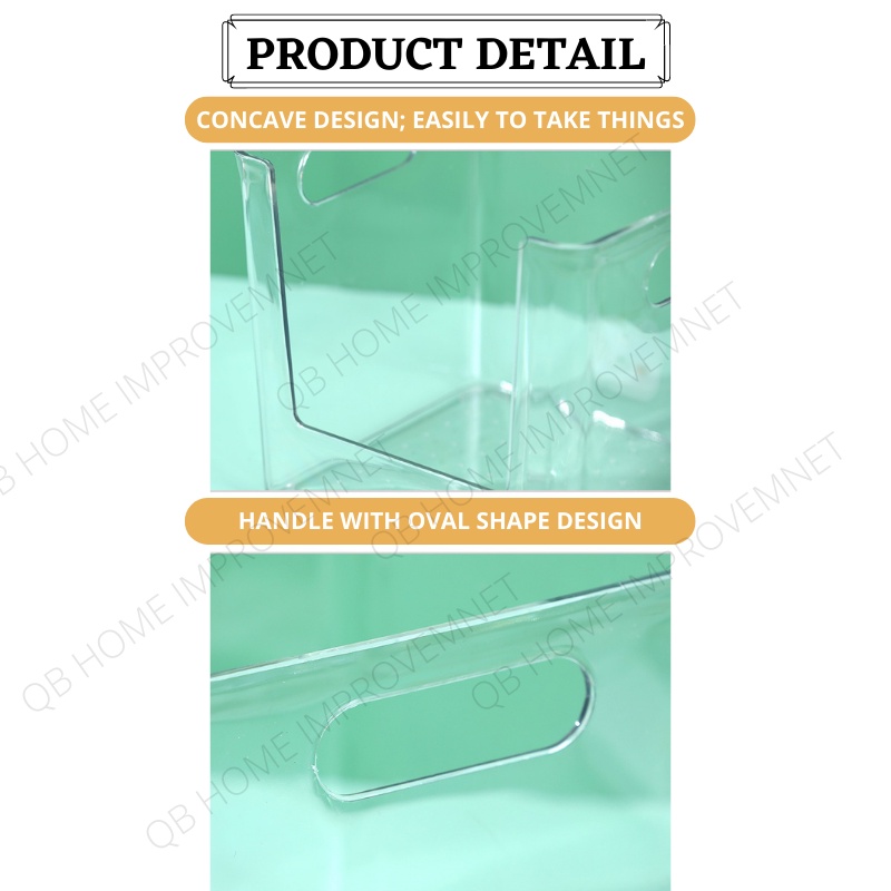 QB Box Plastik Transparent Storage Box Plastic Storage Box Organizer