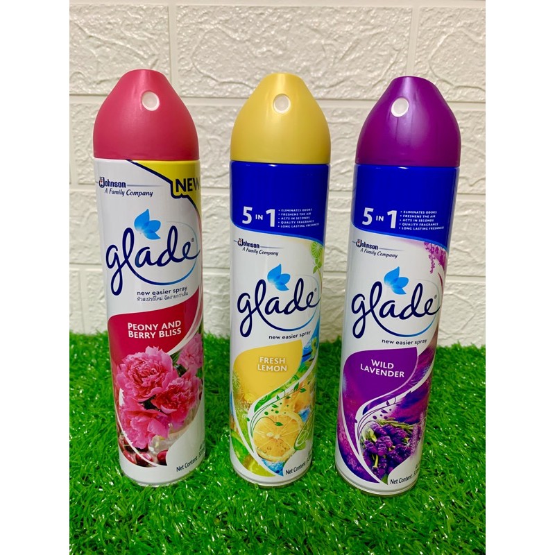 GLADE AIR FRESHENER SPRAY 320ML LEMON/LAVENDER FLAVOR ( HOUSE, ROOM