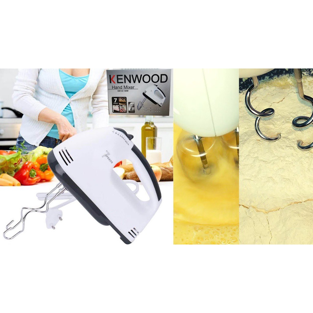 ⚡kenwood/scarlett  7 Speed Portable Electric Baking Hand Mixer Egg Beater Mesin Alat Penguli Pengadun Pembancuh Kek Pemu