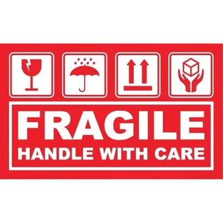 Fragile Sticker 90mm x 54mm (100pcs) | Shopee Malaysia