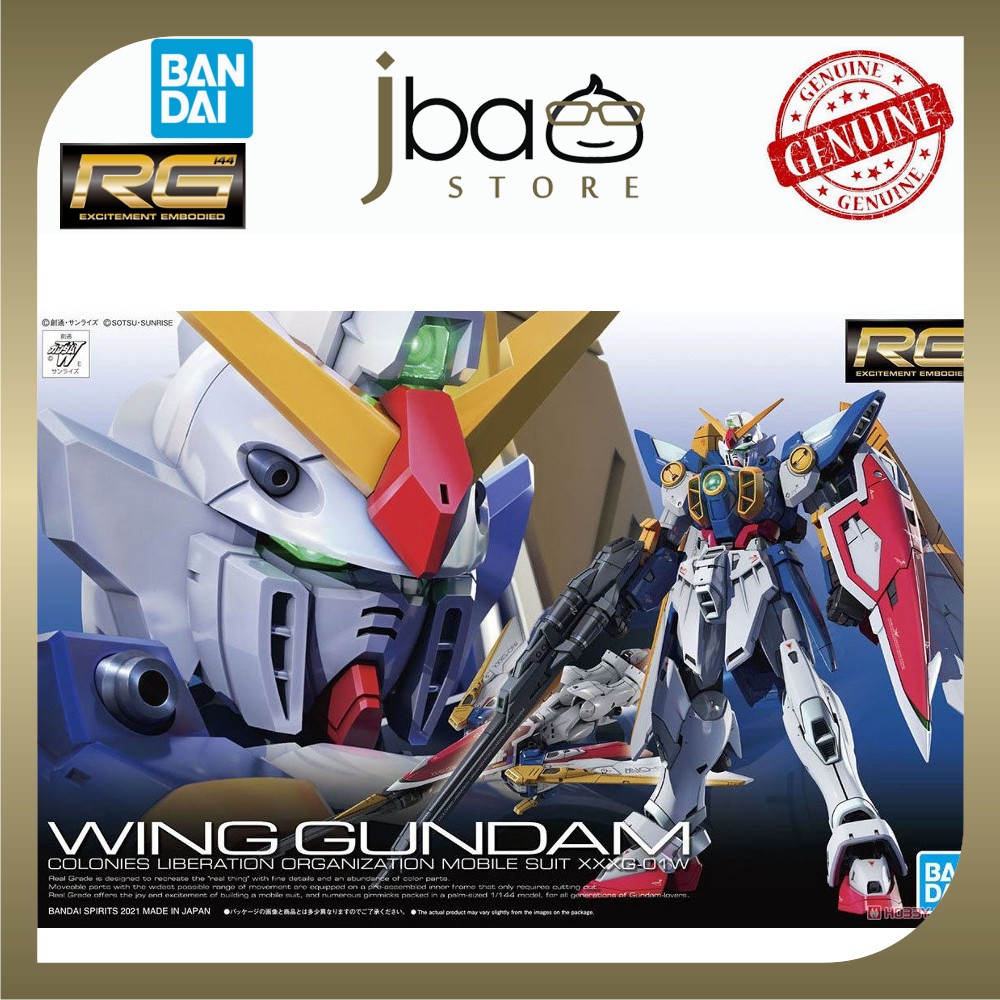 Bandai 35 1/144 Wing Gundam (RG) Real Grade Gundam Model Kits original Malaysia set