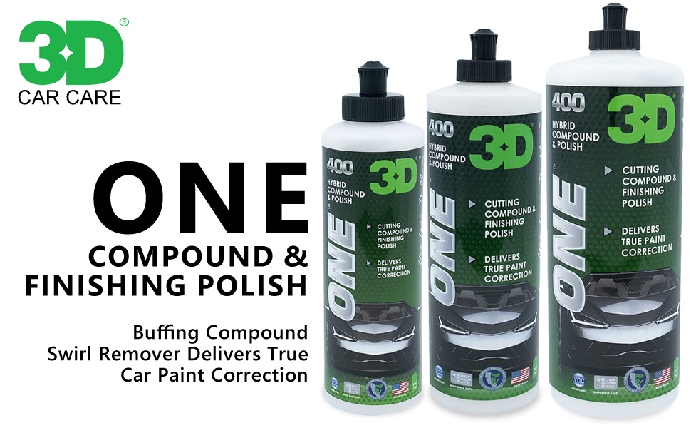 3D ONE - One Step Compound 16oz (473ml