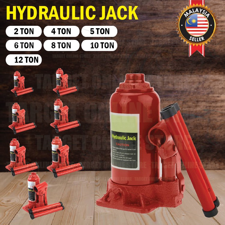 Heavy Duty Hydraulic Bottle Jack Lifting Stand Emergency Vehicle Tool/Jek Hidraulik