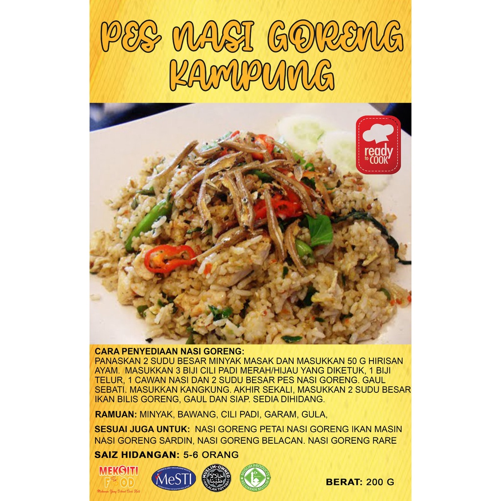 Rm 5 Only Harga Borong Pes Nasi Goreng Kampung 200 G Shopee Malaysia