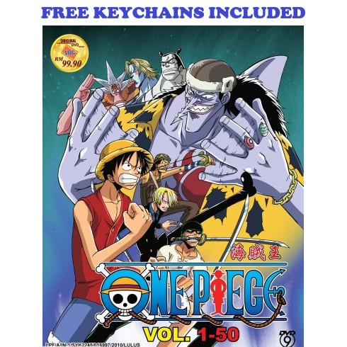 One Piece Box 1 Vol 1 50 End Original Dvd Free Keychains Shopee Malaysia