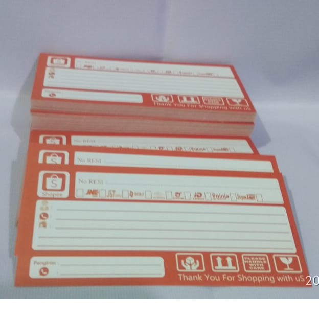 Shopee Shipping LABEL Contents 100 Sheets / Affordable Price Labels ...