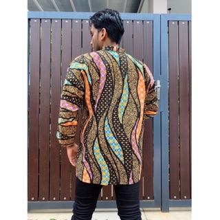  Batik  Cardigan  Unisex Made from Cotton Batik  Lepas 