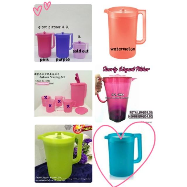 Pitcher 2L/ 2.3L/ 4.2L - Tupperware Brands