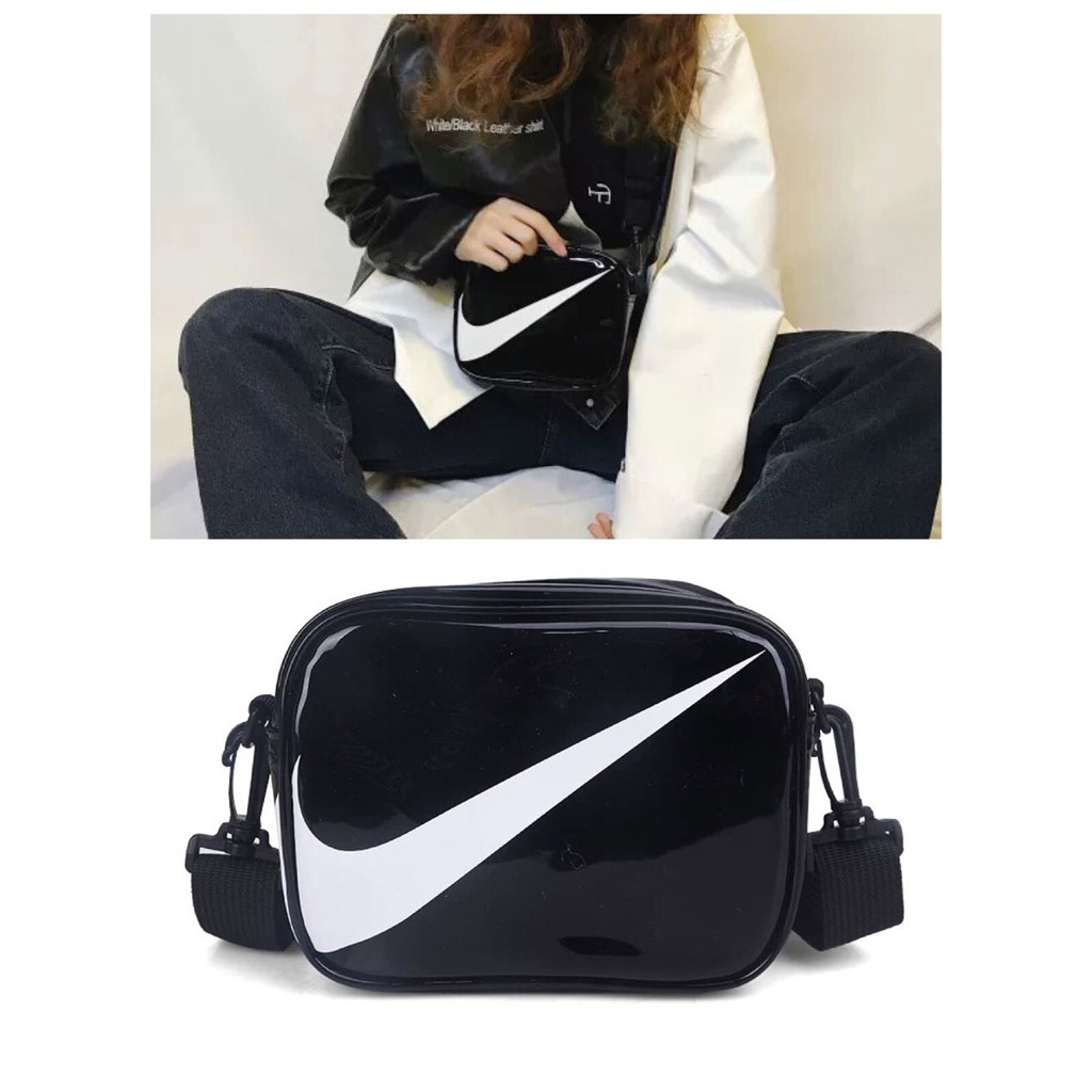 nike cross body bag grey