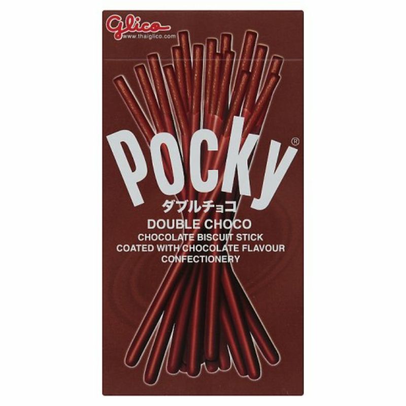 Glico Pocky Double Chocolate Biscuit Stick 40g Pocky Chocolate Sticks