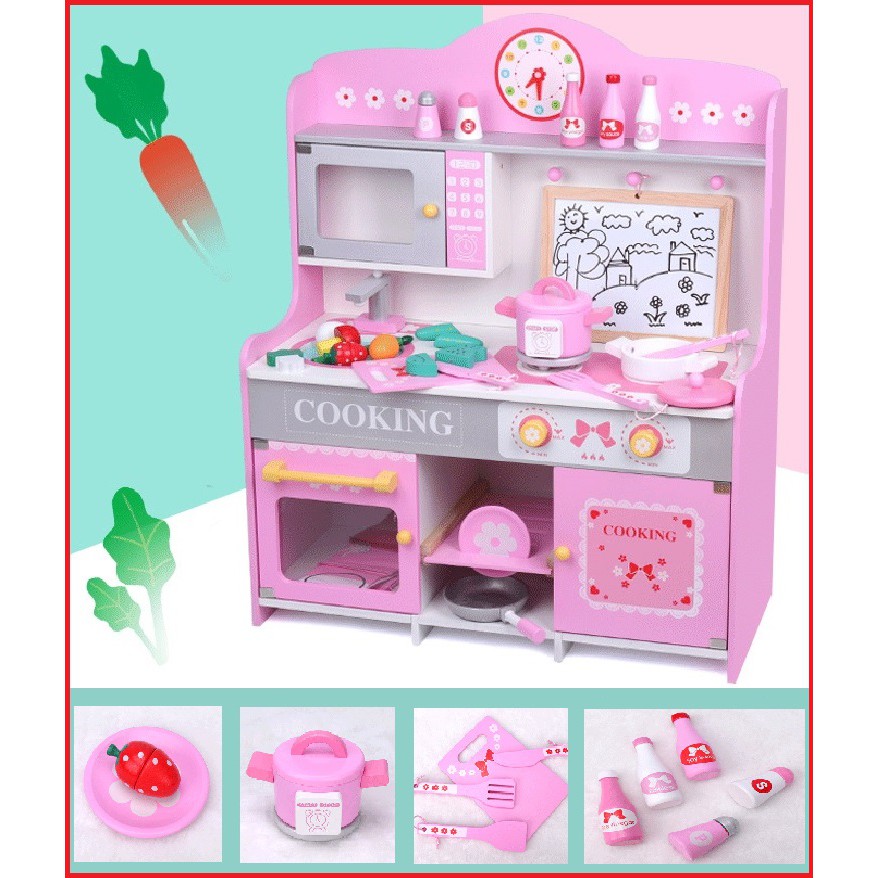 pink pretend kitchen