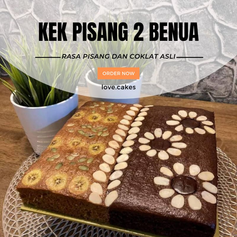 Kek Dua Benua Kek Pisang Coklat Shopee Malaysia