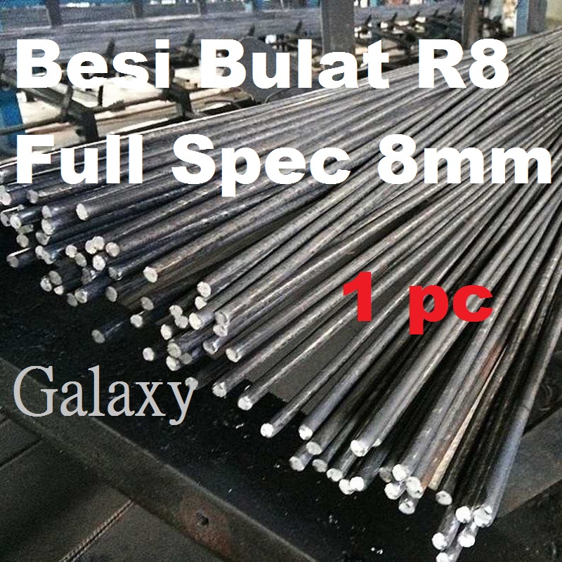 Besi bulat r8 8mm besi bulat r8 besi steel bar 8mm steel besi 2 hun