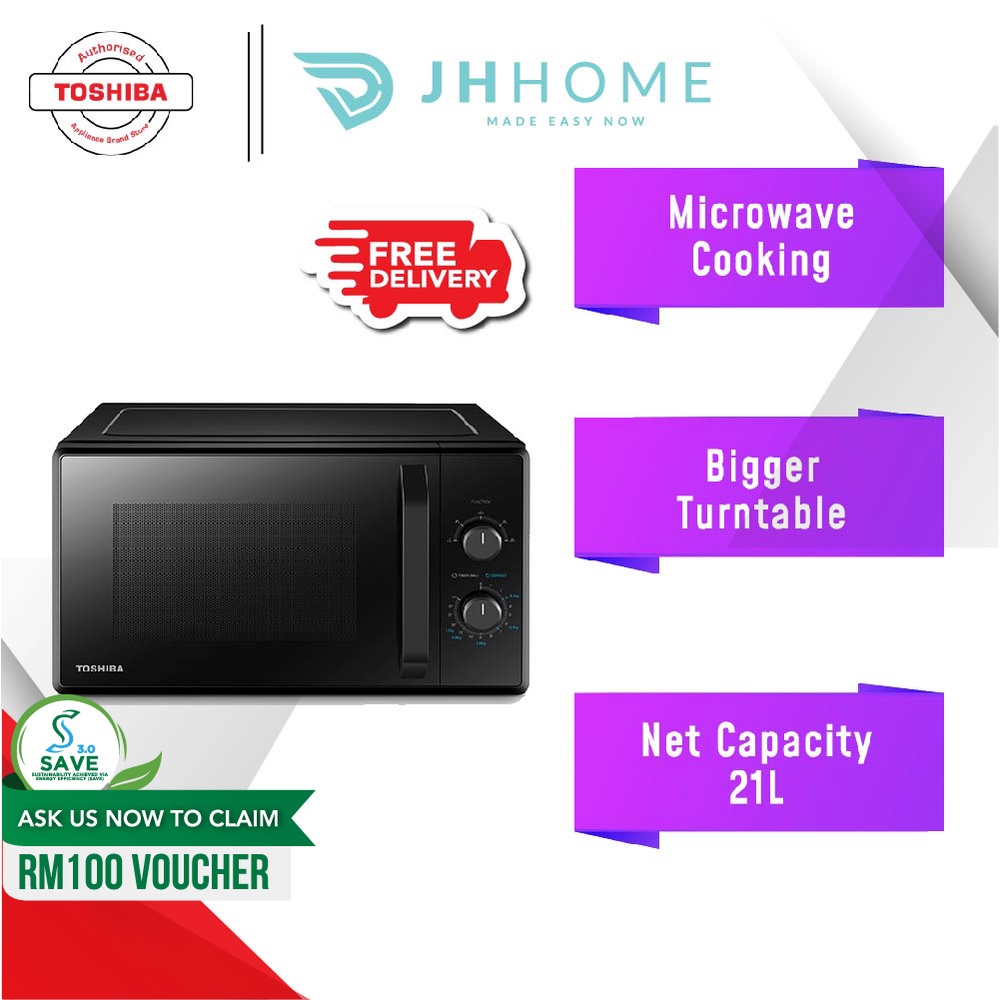 Toshiba 21L Microwave Oven MW2-MM21PF(BK)