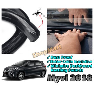 Perodua Myvi 2018-2019 Leather Rear Boot Cargo  Shopee 