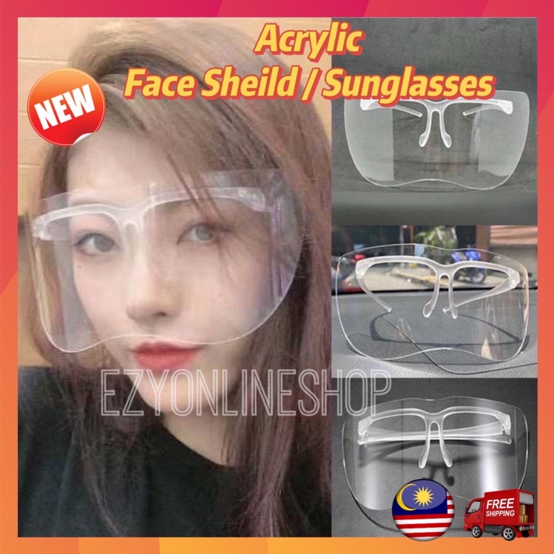 Eyeshield with glasses , Eye Visor, Eye Protection, Half Face Shield