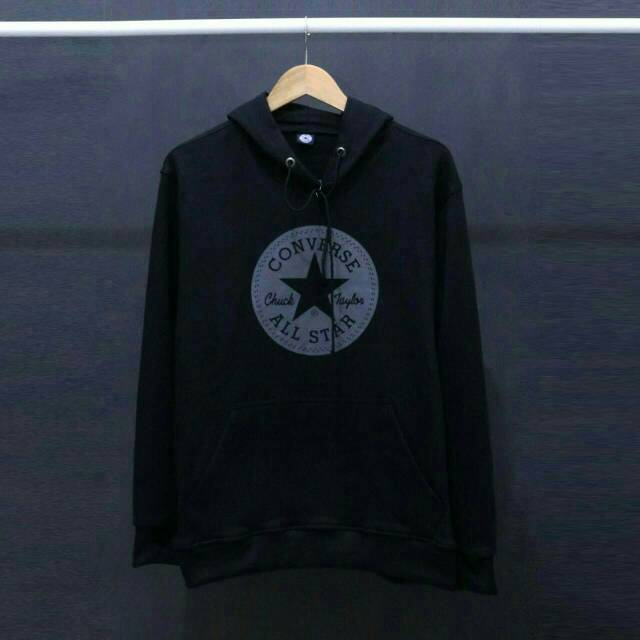converse black hoodie