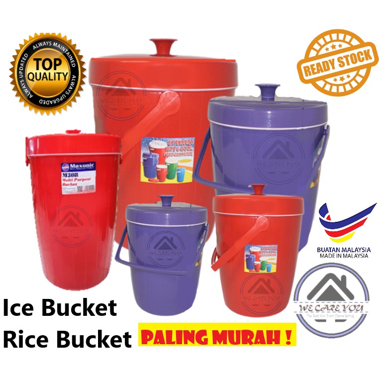 Rice Bucket Ice bucket Ice Container Hot & Cool Container tong nasi ais