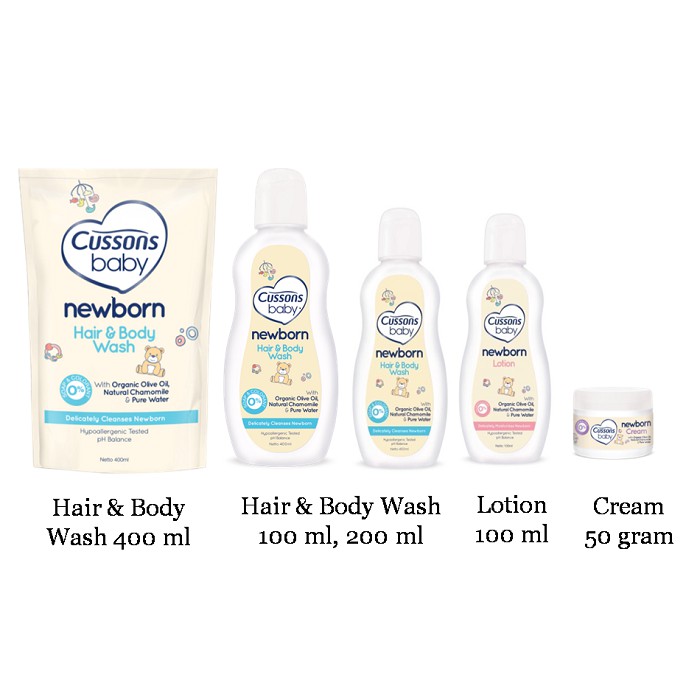 cusson baby newborn hair and body wash