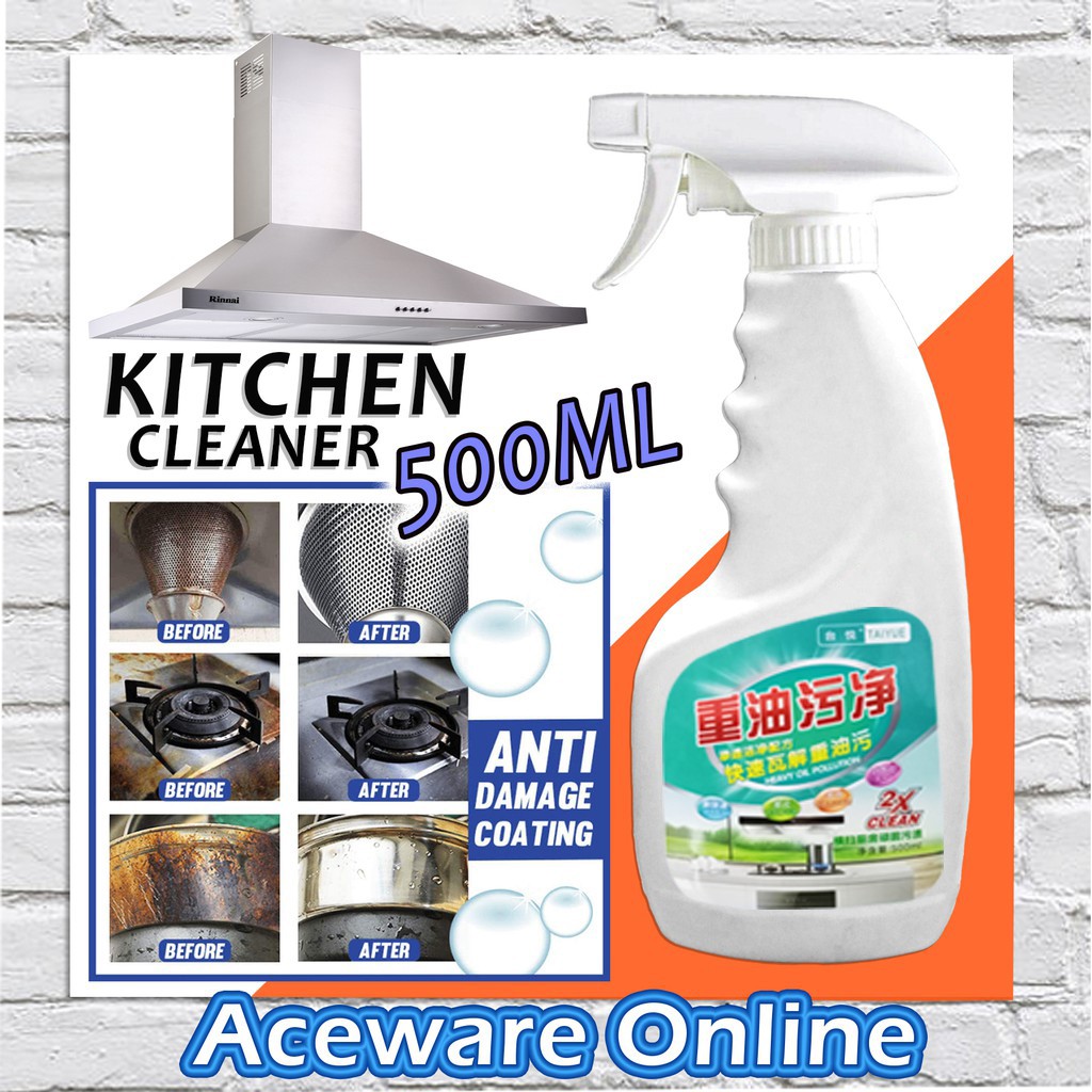 500ML Kitchen Cleaner Spray Hood Cleaner Cleaning Agent Heavy Quick