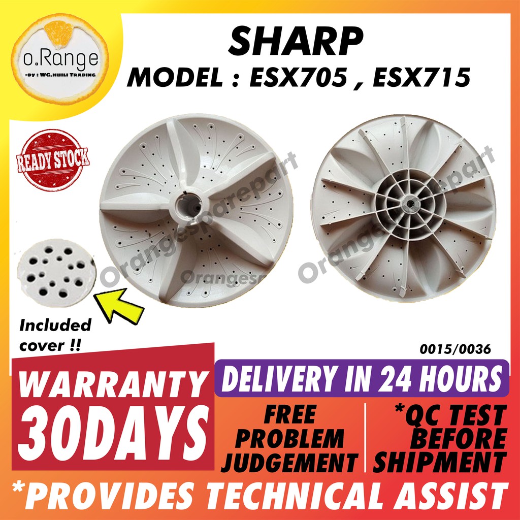 ESX715, ESX705 SHARP WASHING MACHINE PULSATOR / SHARP KIPAS MESIN BASUH