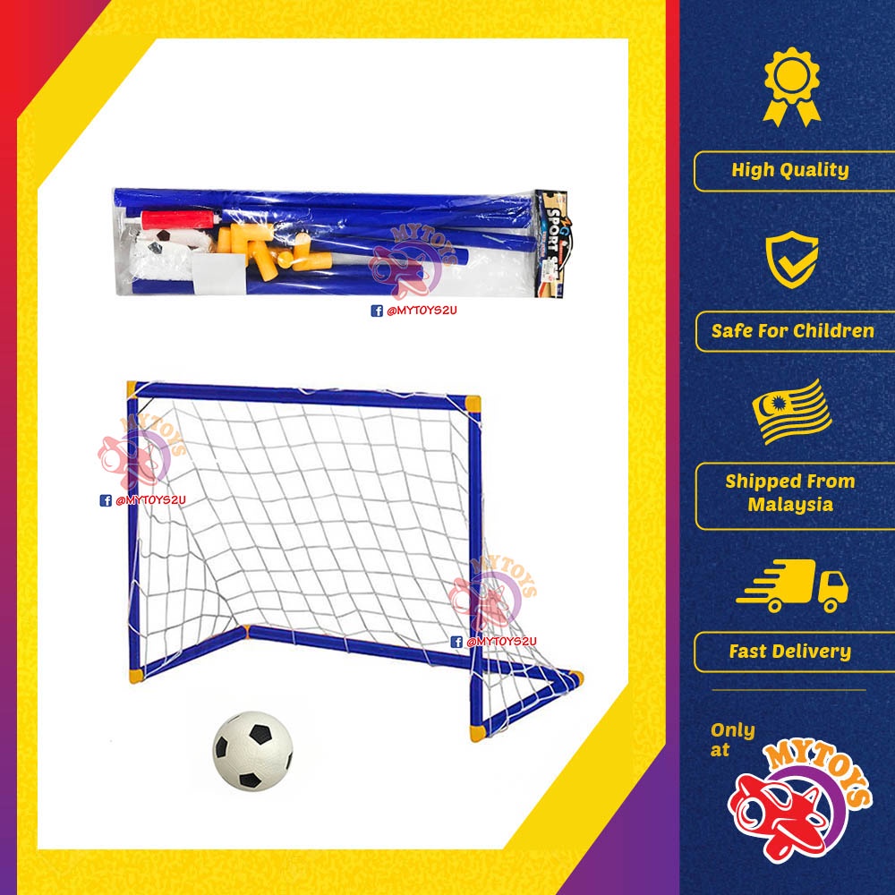 Soccer Goal Football 70cm Game Set with Pump Sport Outdoor Activity
