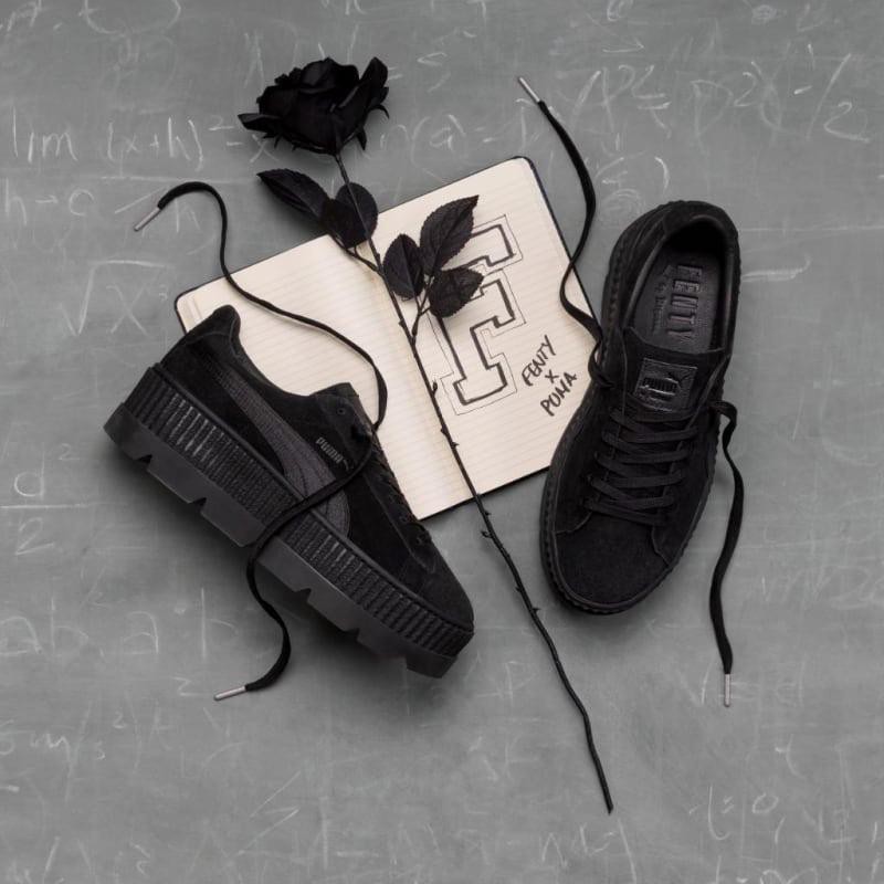 puma fenty cleated creepers black