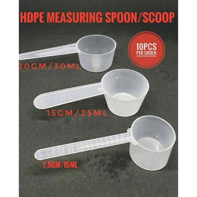 HDPE Measuring / Measurement Scoop/ Spoon (3 Size) 10pcs Per order Shopee Malaysia