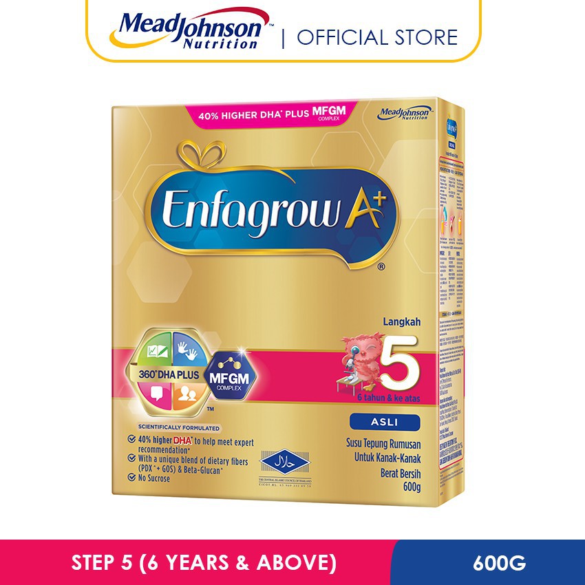 Mead Johnson Enfagrow A+ Step 5 Original (600g) Shopee Malaysia