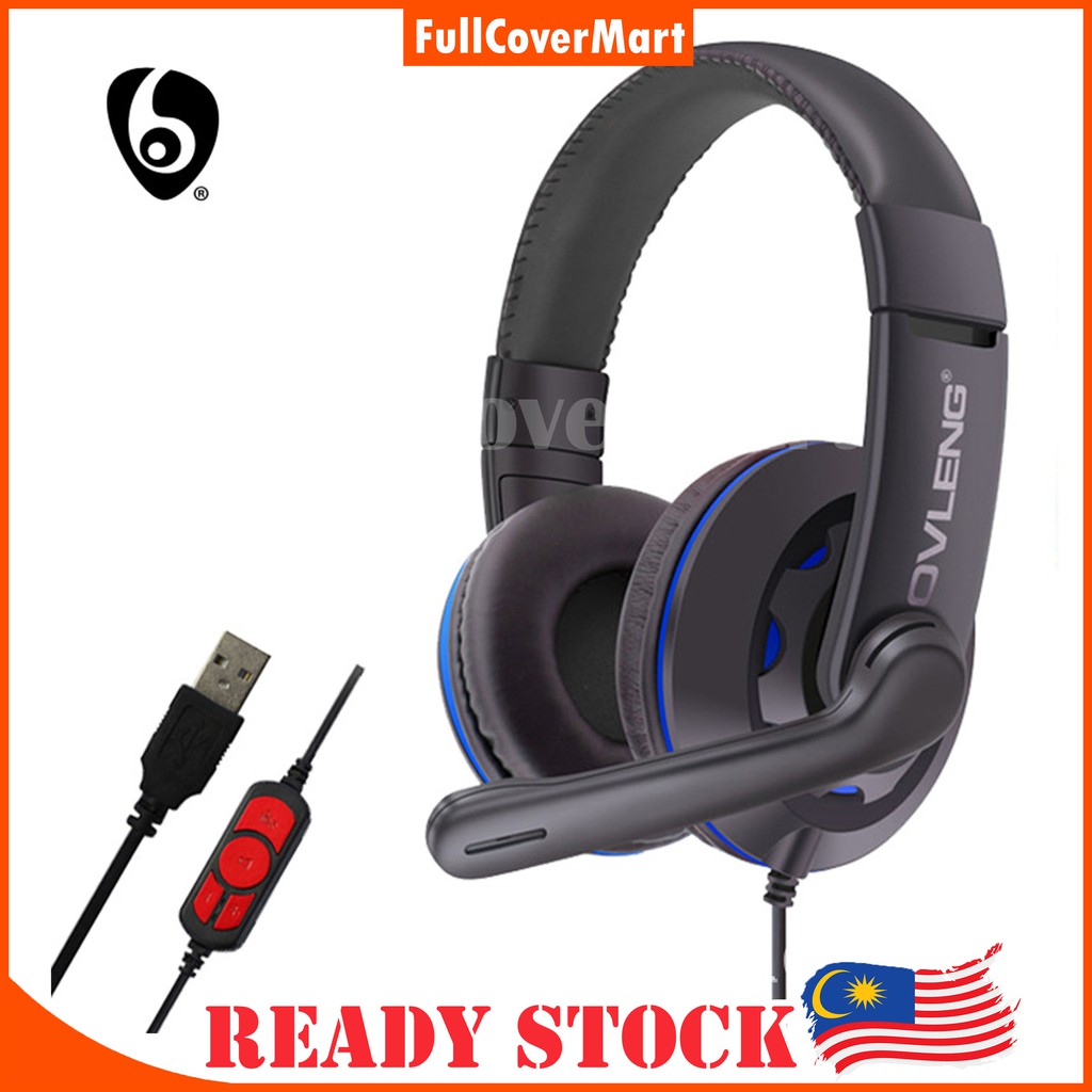 (PC19) USB Wired Gaming Headset OVLENG With Microphone Stereo HD ...