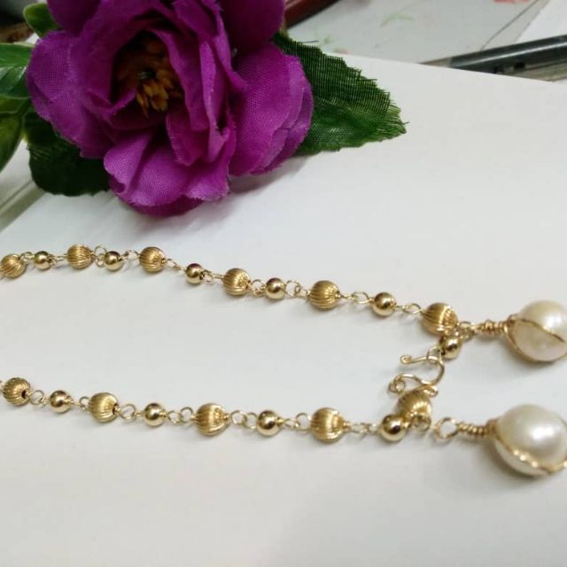 GELANG KAKI SUASA EMAS 14K JUNTAI MUTIARA Shopee Malaysia GELANG KAKI SUASA EMAS 14K JUNTAI MUTIARA Shopee Malaysia