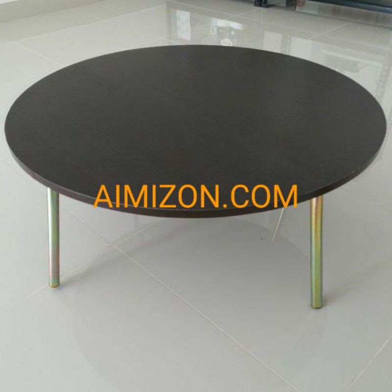 AIMIZON Big Round Japanese Table Bulat Meja Jepun Kaki 