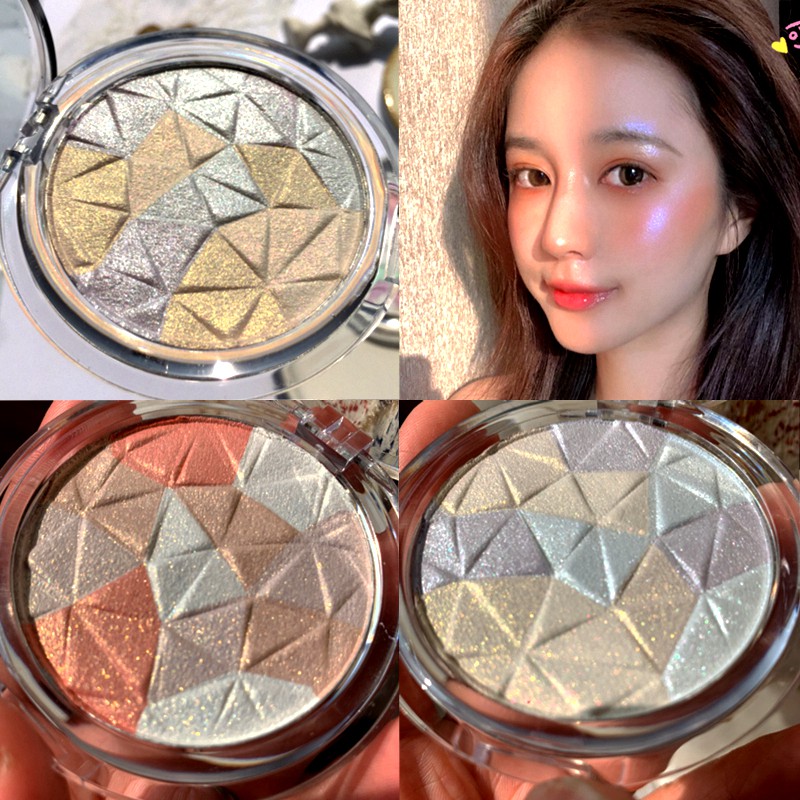 shiny highlight makeup