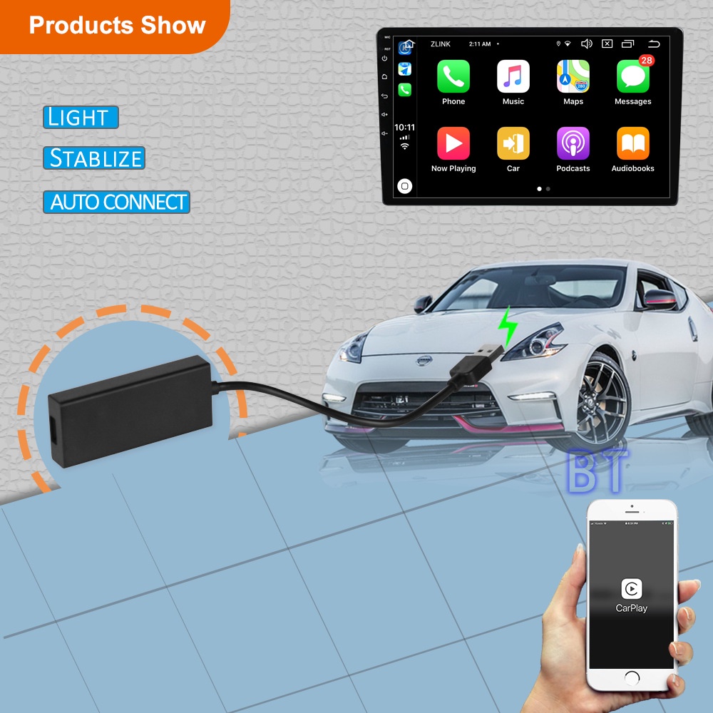 Collab Carplay Android Box Car Multimedia Player Wireless Carplay ...