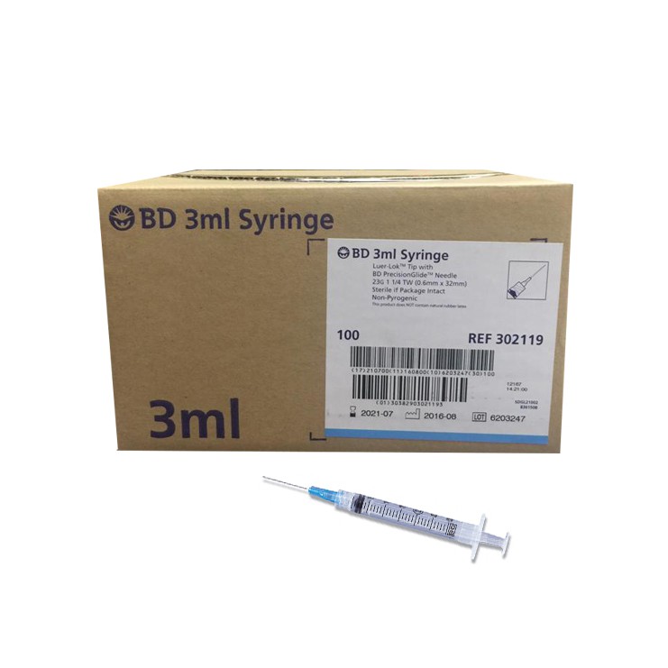 3ml Syringe Luer Lok Tip With Precisionglide Needle 100pcs Shopee Malaysia
