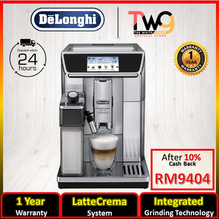 DeLonghi PrimaDonna Elite Experience ECAM650.85.MS Fully Automatic Coffee Machine ECAM65085MS