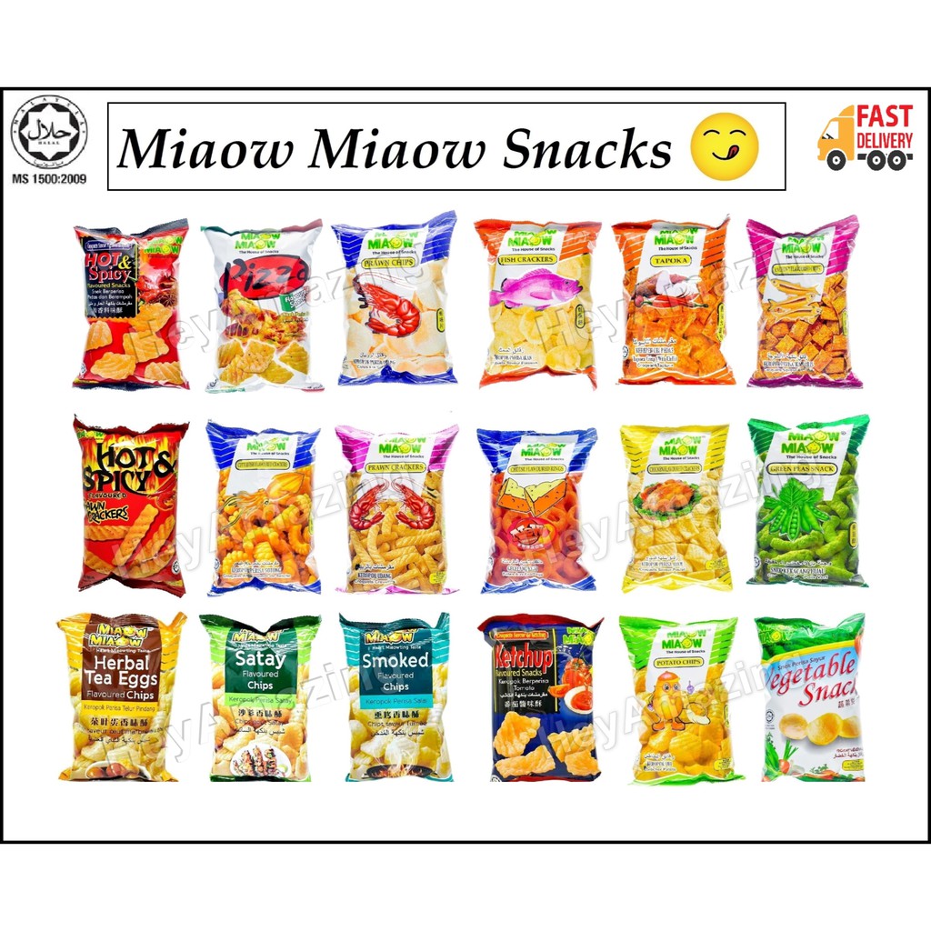 Miaow Miaow Snack All Flavour (50- 150g) Exp Date 2021 | Shopee Malaysia