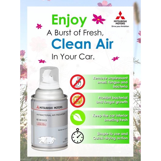 ORIGINAL MITSHUBISHI MOTORS GENUINE ANTIBACTERIAL AIR FRESHENER