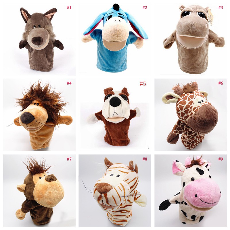 Funny Hand Puppet Kids Plush Hand Puppets For Cartoon Hand Puppets Lion ...