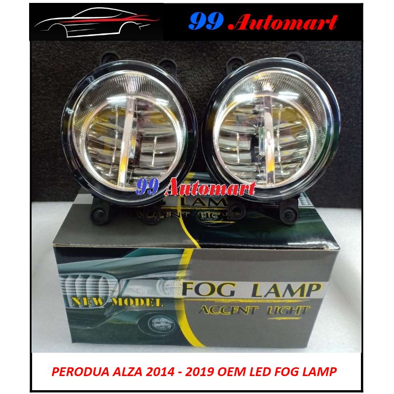 2 Pc Perodua Alza 2014 2015 2016 2017 2018 2019 Oem Led Fog Lamp Spotlight Foglamp Shopee Malaysia