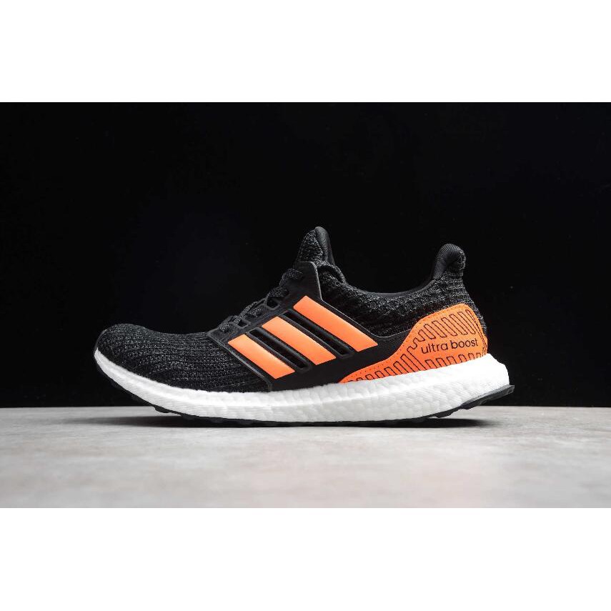 ultra boost black and orange