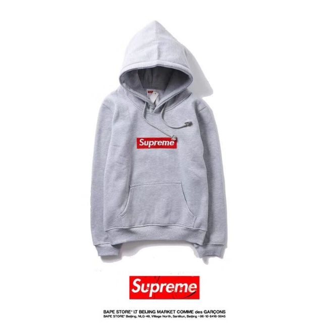 supreme sweater grey