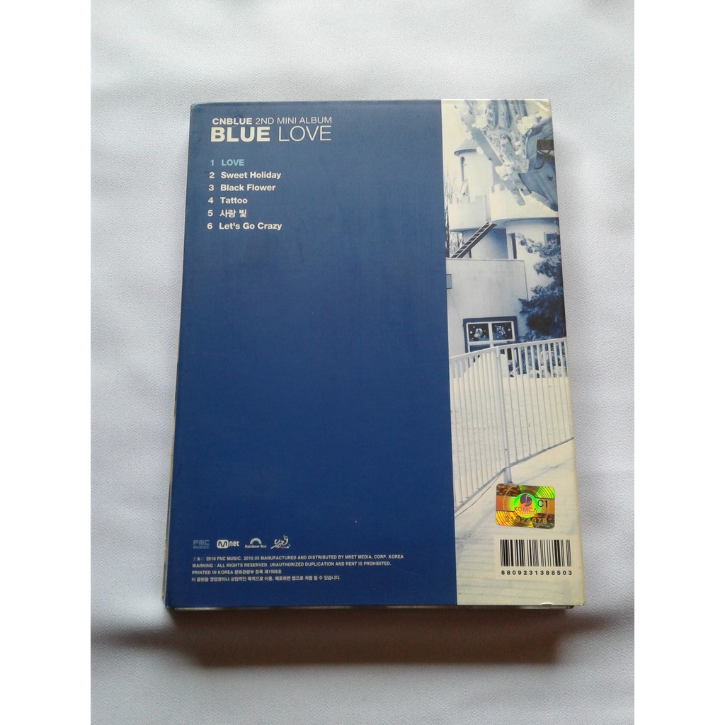 Cnblue Bluelove 2nd Mini Album Official Album Cn Blue Shopee Malaysia