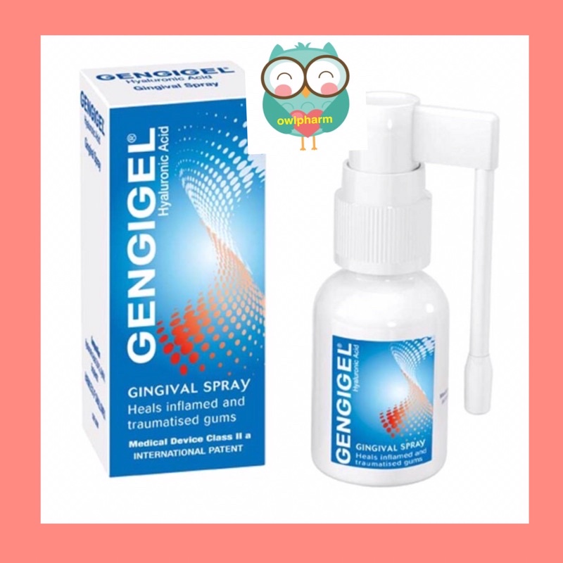 Gengigel Hyaluronic Acid Oral Spray 20ml to Relieve Sore Throat Sore