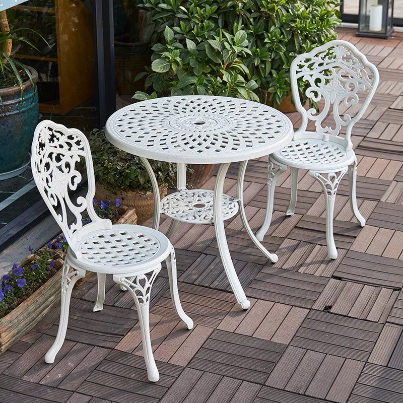 Cast Aluminum Outdoor Furniture And, White Cast Aluminum Patio Table