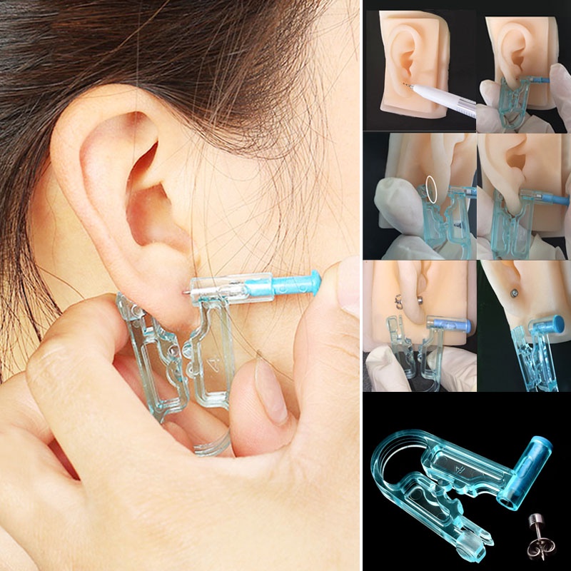 Puncture Tool Ear Gun Disposable No Pain Safe Sterile Ear Nose lip Piercing Kit 1PC Jewelry Healthy Safety