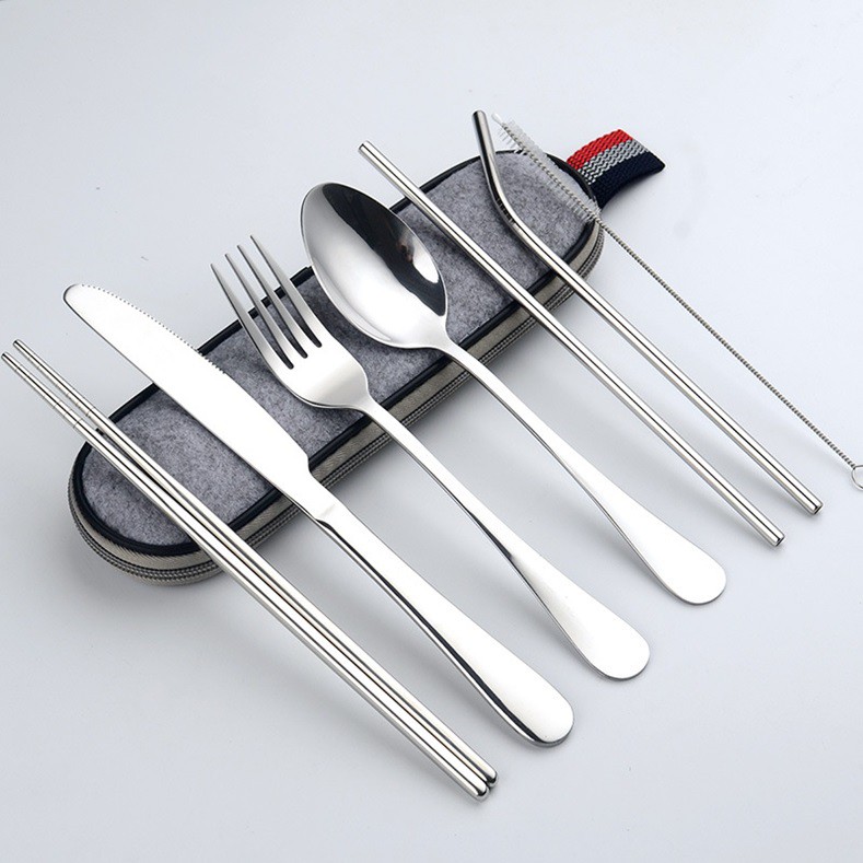 MAGWARE Camping Utensils Light Aluminium Travel Silverware